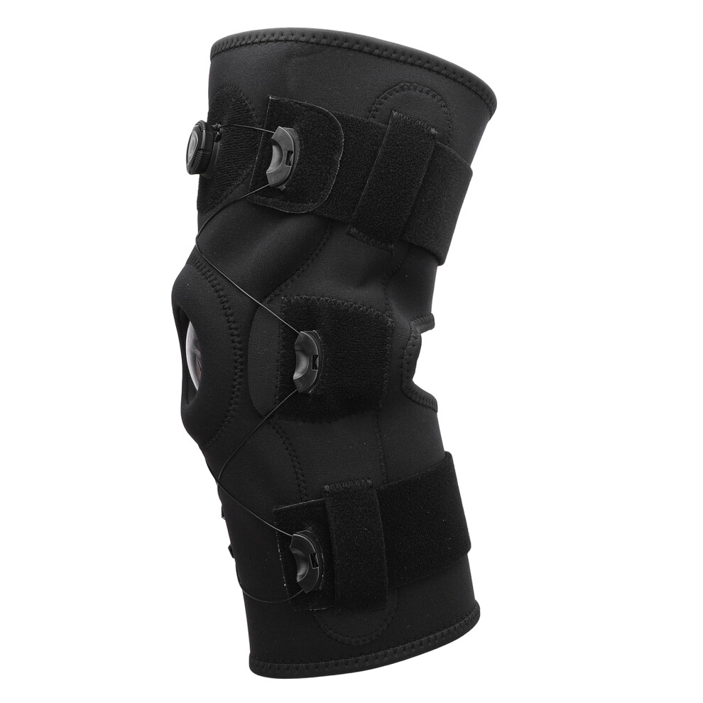 Knee Brace High Elasticity Lightweight Breathable Adjustable EVA Shock Absorbing Pad Knee Support for Sports Recovery Men Average Size L