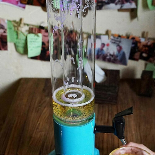 1.5L Beer Dispenser Tower Integrated Tap Beverage Dispenser-Black 2