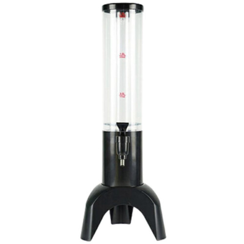 1.5L Beer Dispenser Tower Integrated Tap Beverage Dispenser-Black