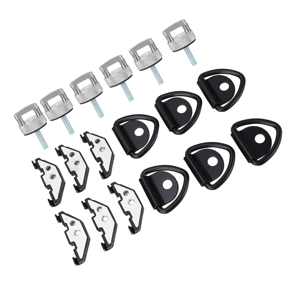 6 Sets Hard Top Quick Removal Fastener Thumb Screw with D Rings and Retainer Nut Stainless Steel for JK JL JT Silver-image-OPC-PHQ7S7K-NEW