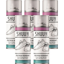 5 x 250ml Shoes Boot Footwear Deodorant Leather Remove stale Trainer