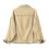 (3XL, KHAKI) Women's Denim Jacket 2
