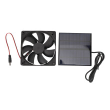 Solar Powered Exhaust Fan 9V 12W Portable with Sunlight Panel for Shed Chicken Coop Greenhouse Kitchen Attic Ventilation