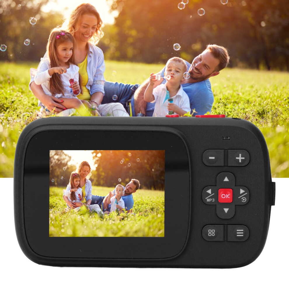 Digital Camera 72MP 2.5K Dual Screen 16X Digital Zoom Autofocus Anti Shake Automatic Light Sensitive 750mAh Selfie Camera for Travel Black-image-OPC-PHQ7TDK-NEW