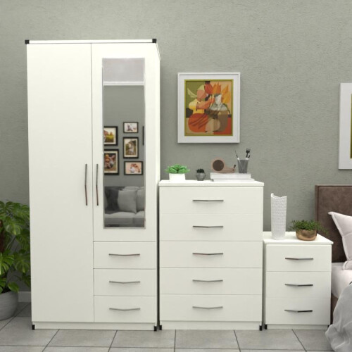 2 Door Wardrobe Set