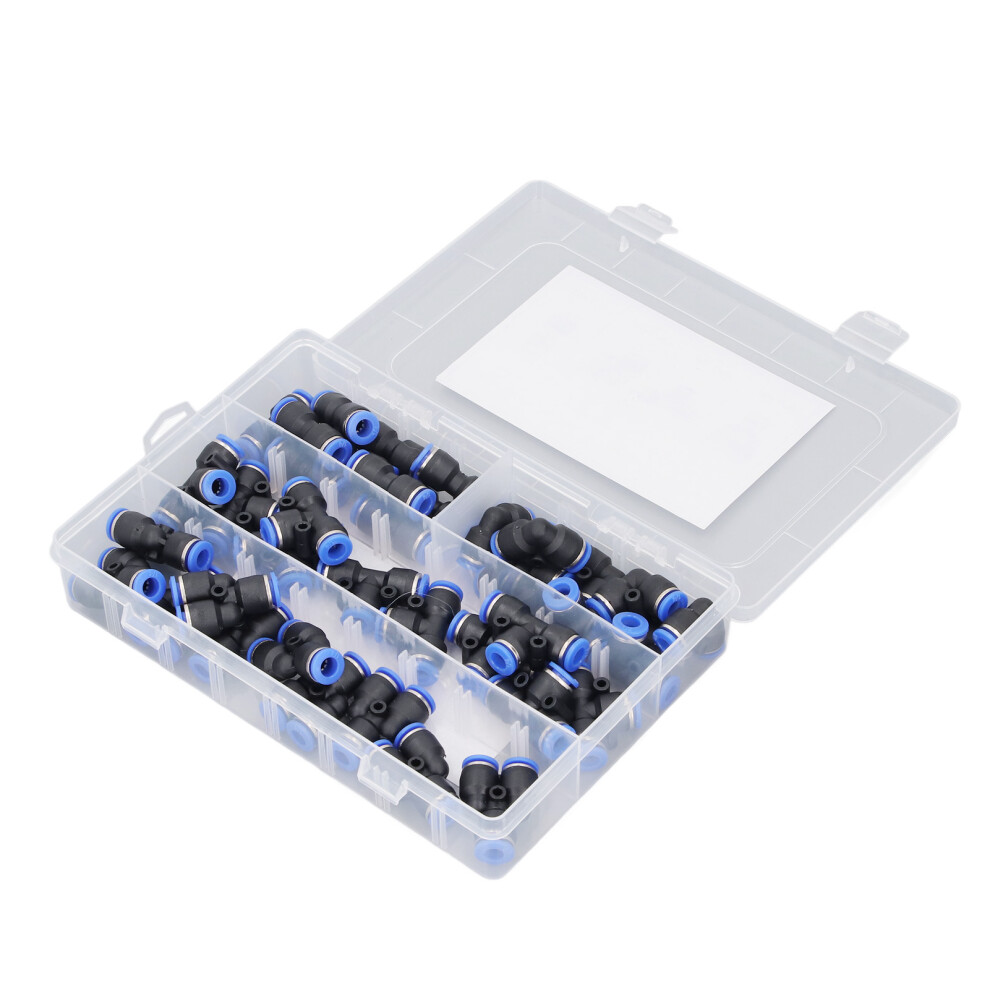 1 Set 40Pcs Push To Connect Air Fittings High Pressure Resistant 8Mm Pneumatic Fittings Kit For Polyurethane Nylon Pe Pipe 4631313338632