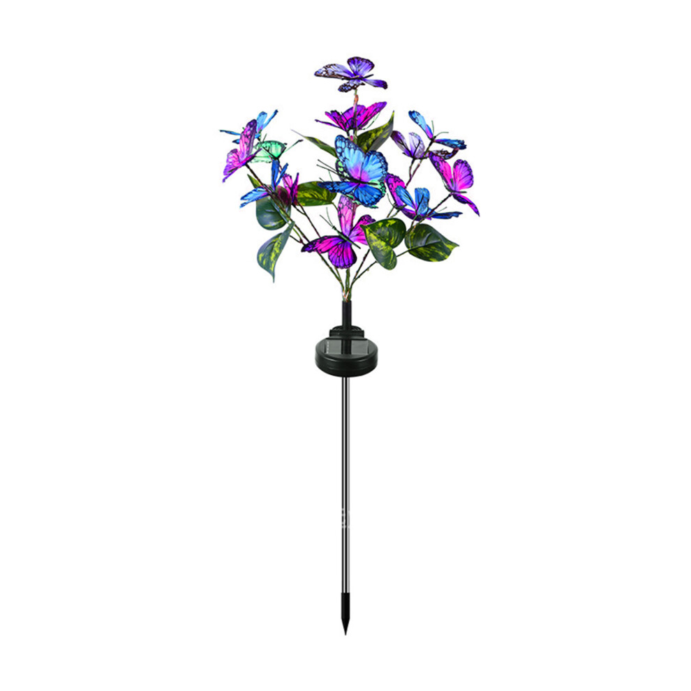 Solar Lawn Lamp Decorative Butterfly Garden Lights Outdoor Landscape Pathway Light IP65 Waterproof Solar-powered Lights for Yard Patio Path
