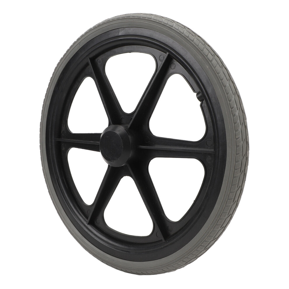 Wheelchair Wheel Non Slip Silent Wear Resistance Rubber Solid Tire Wheel Replacement 35CM Outer Diameter