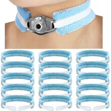 15 Pcs Tracheostomy Tube Holder Adjustable Tracheostomy Supplies Tube Holder Soft Reusable Tracheostomy Care Kits for Men And Women, One Size Fits Mos