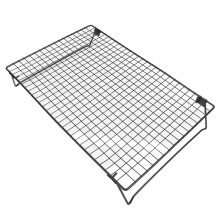 Faltbarer schwarzer Carbonstahl-Kühlgitter für Backen, multifunktional