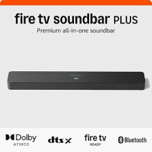 Amazon Fire TV Soundbar Plus, 3.1 channel, all-in-one design, Dolby Atmos, DTS:X, clear dialogue, 2024 release