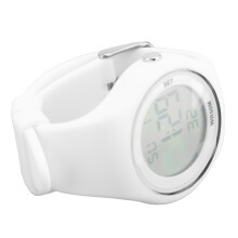 Kinder Wasserfeste Digitale Uhr mit Alarm, Stoppuhr & Schrittzähler, 50m, Weiß