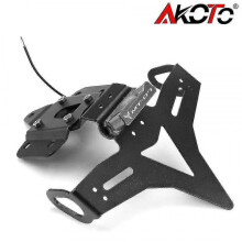 (TItanium) For Yamaha Mt-07 Fz-07 Fz07 Mt07 2014 2015 2016 2017 2018 2019 2020 2021 License Plate Holder Frame With Led Light