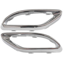 1 Pair Rear Exhaust Pipe Trim Bezel Fit for Mercedes W177 a W238 E W205 C 2058852221,2058852321