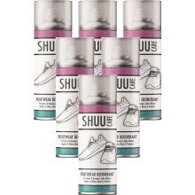 6 x 250ml Shoes Boot Footwear Deodorant Leather Remove stale Trainer