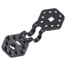 Schwerlast 100 Stück schwarze Schattenstoff-Klammern 9,5 cm Kunststoffbefestigungen
