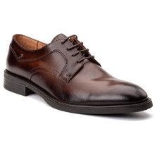 (10 (Adults'), 10 (Adults')) Base London Sleeve Leather Men's Brown Lace-Up Shoes