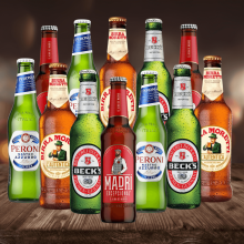 Premium World Lager Mixed Beer Case 330ml Bottles (12 Pack)