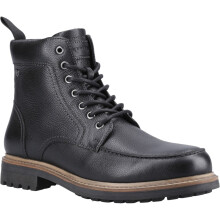 (11 (Adults'), 11 (Adults')) Hunter Shaws Ankle Boot Leather Men's Black Ankle Boots