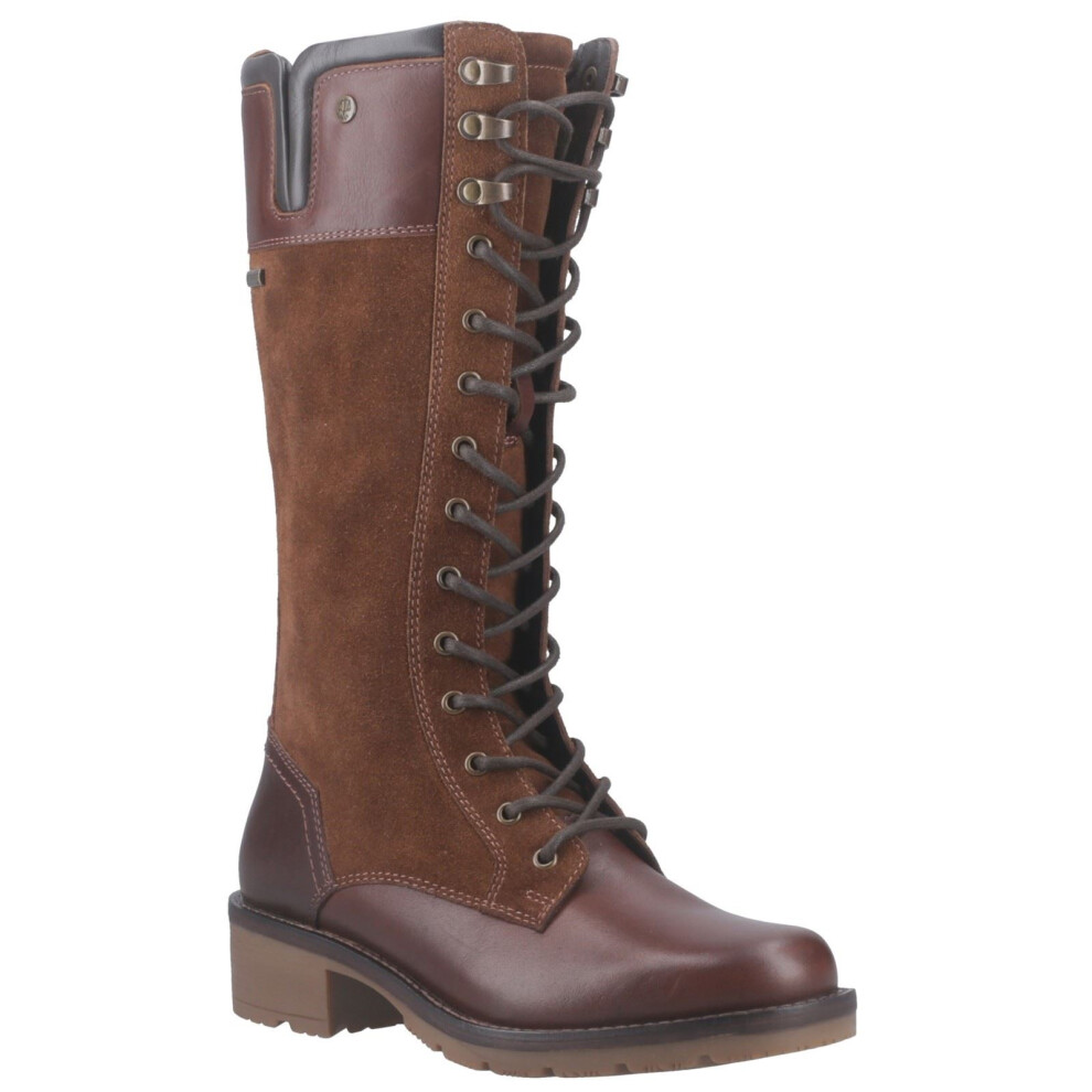 Hunter (5 (Adults'), 5 (Adults')) Skye Tall Boot Leather Women's Brown Boots