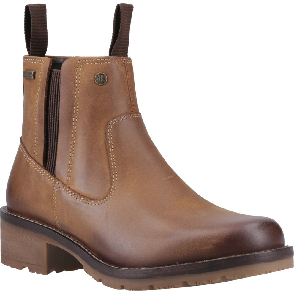 Hunter (4 (Adults'), 4 (Adults')) Skye Dealer Boot Leather Women's Dark Tan Boots