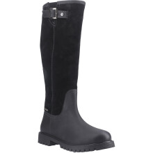 (6 (Adults'), 6 (Adults')) Hunter Canna Tall Boot Leather Women's Black Boots