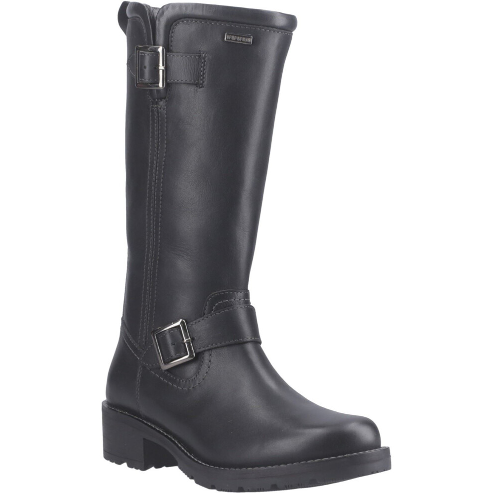 Hunter (5 (Adults'), 5 (Adults')) Skye Tall Boot Leather Women's Black Boots