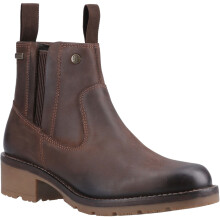 (5 (Adults'), 5 (Adults')) Hunter Skye Dealer Boot Leather Women's Brown Boots