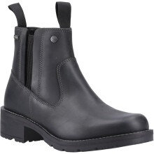 (4 (Adults'), 4 (Adults')) Hunter Skye Dealer Boot Leather Women's Black Boots