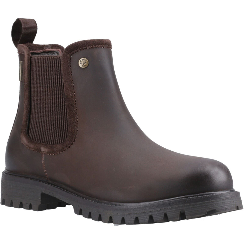 Hunter (6 (Adults'), 6 (Adults')) Canna Dealer Boot Leather Women's Brown Flat Chelsea Boots