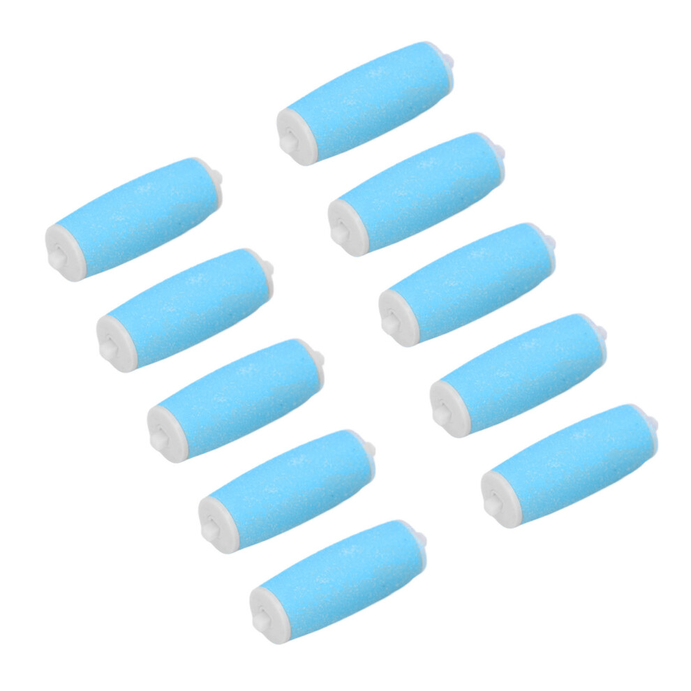 10pcs Replacement Roller Refill Heads for Pedi Micro Abrasive Particles Wet Dry Electronic Foot File Refill for Hard Rough Dry Callused Ski