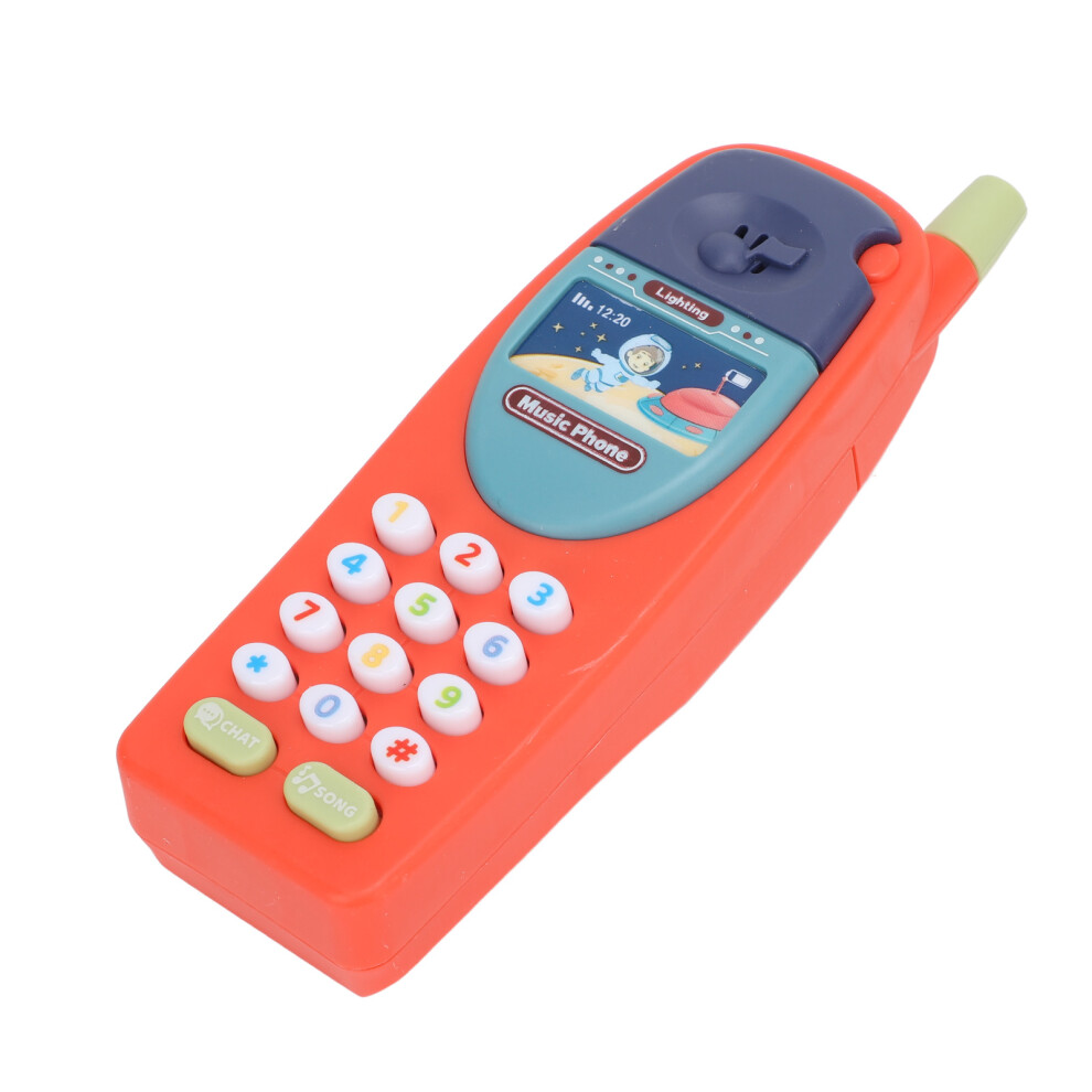 Babies Toy Phone Toddlers Mobile CellPhone Baby Learning Education Fun Plastic Music Telephone Model Red