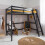 Noa and Nani Thomas High Sleeper Cabin Bed in Anthracite with Reversible Ladder – Solid Pine, Fits Standard Single Mattress 1