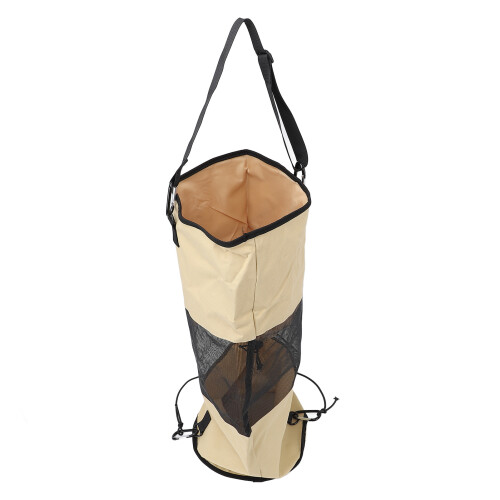 Nylon-Netz-Bootmüllbeutel Khaki Wiederverwendbar mit Lanyard, 405g