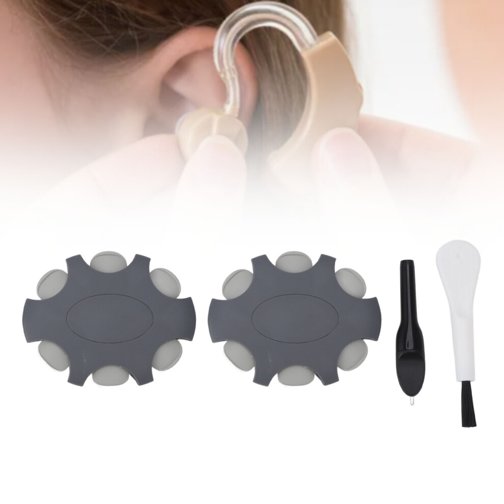 Ear Wax Guard Filters Easy to Use Efficient Dust Cleaning Hear Aids Cleaning Tool Brush Accessories