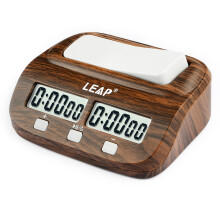 Digitaler Schachtimer PQ9907 mit Verzögerung & Bonus, Holzoptik, LCD