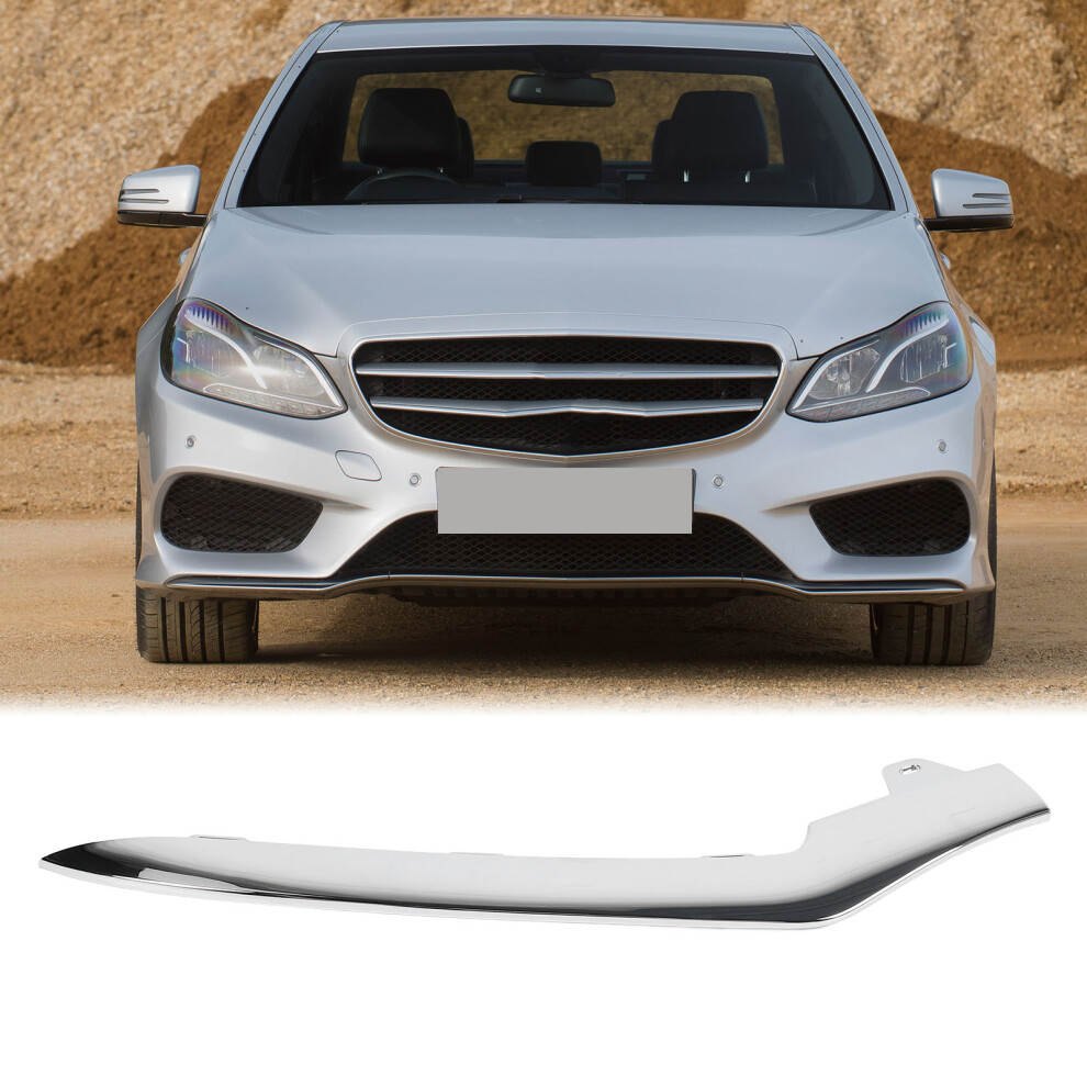 Front Bumper Trim Chrome Reliable Protection Stylish Look Front Bumper Trim Strip Replacement For Benz EâClass W212 AmgâLine 2014 To 2016 R 8721313369180