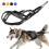 (2XL, Black) Dog Sledding Weight Pulling Harness Reflective for Pets Training 1