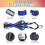 (2XL, Blue) Dog Sledding Weight Pulling Harness Reflective for Pets Training 4
