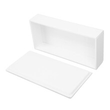 Verdickte Acryl-Wasserfeste Wimpernaufbewahrungsbox, Weiß