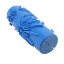 Dekorative Textur-Rolle aus Gummi für Wände & Möbel Blau 098Y
