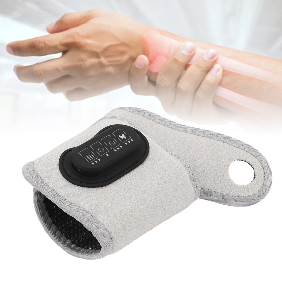 Cordless Heated Wrist Brace 3 Levels Settings Timer 3000mAh Battery Reduce Muscle Fatigue Hand Heating Pad