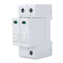 Surge Protector 2P 10‑20KA AC SPD 35mm Rail Installation Surge Protective Device for Home 275VAC