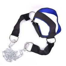 Fitness Neck Harnesss with Chain Weight Lifting Head and Neck Exerciser Straps for Home Gym Workout
