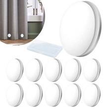 10PCS Shower Curtain Weigh Multifunctional Windproof Magnets Shower Curtain Weight for Bathroom Living Room White