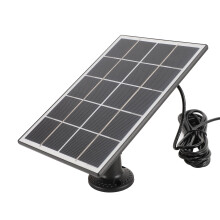 Premium 3W 5V Solar-Panel-Ladegerät für Video-Türpforte 4 3 Plus 2 Schwarz