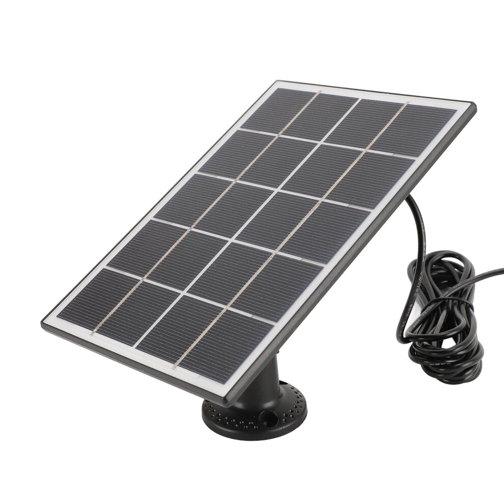 Security Camera Solar Panel Charger Wall Mounted 3W 5V Monocrystalline Solar Panel For Video Doorbell 4 3 Plus 2 Black 6901313380053