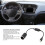 USB-Stecker zu Zigarettenanzünder-Adapter, 12V 8W, 30cm schwarz 4