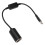 USB-Stecker zu Zigarettenanzünder-Adapter, 12V 8W, 30cm schwarz 12
