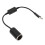 USB-Stecker zu Zigarettenanzünder-Adapter, 12V 8W, 30cm schwarz 1